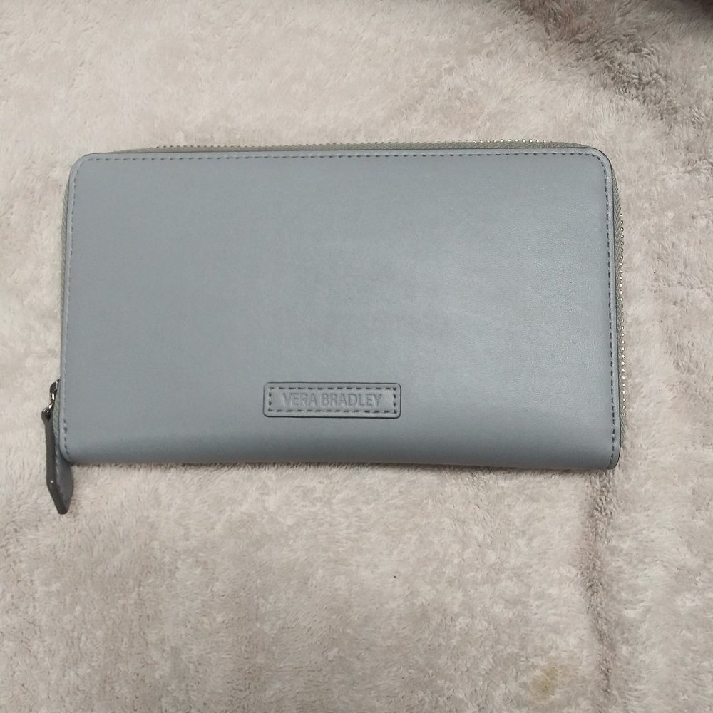 Vera Bradley Faux Leather Zippered Wallet